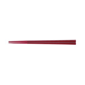 ナイロン角箸 19.5cm（エンジ） 滑り止め付き