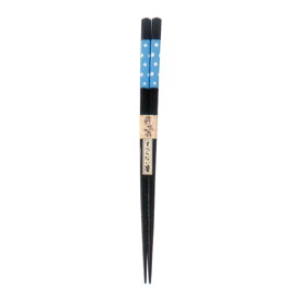 ドット箸（大） 22.5cm（ライトブルー）