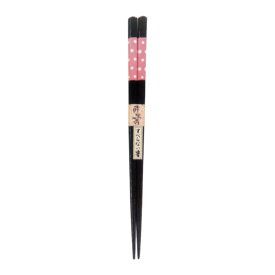 ドット箸（大） 22.5cm（ライトピンク）