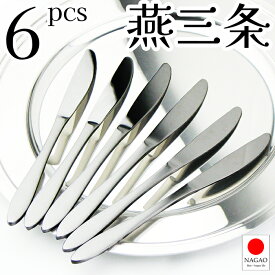 【送料無料】ナガオ 燕三条 ディナーナイフ 5本+1本 21.3cm 13-0ステンレス 日本製