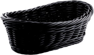 舟型バスケット 20型(全3色)PPラタン 樹脂製果物かご お菓子入れ フルーツバスケット