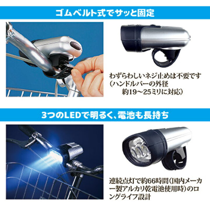 自転車 ライト ネジ 止め