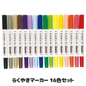 【送料無料】【メール便】 お皿やコップに描いて焼付できる専用マーカーセット らくやきマーカー 陶器工房 絵付け お絵かき 日本製 エポックケミカル 工作 夏休み 手作り ハンドメイド 食