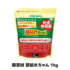 薬を使わない除草作戦、1ヶ月後が違う 除草剤　雑草対策 安全　安心　無害　草取り 無農薬だけど強力「除草」 日本製 ●除草材　草枯れちゃん 1kg