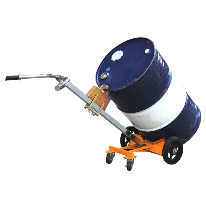 楽天市場】ドラム缶キャリー 4輪 ドラム缶運搬車 荷重450kg DE450B 