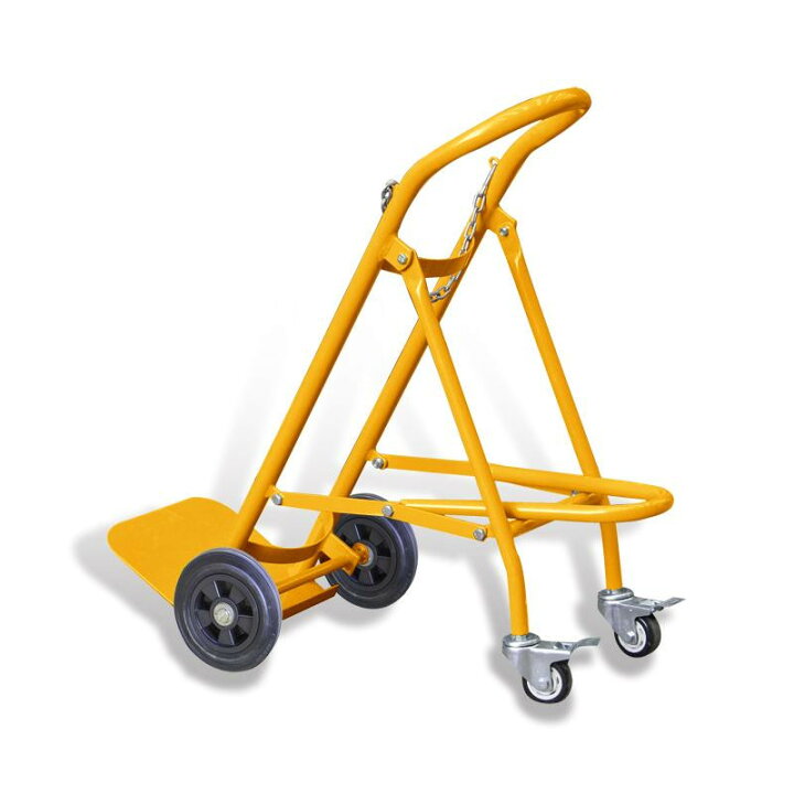 楽天市場】ガスボンベ台車 4輪 ボンベカート 荷重120kg TY120 