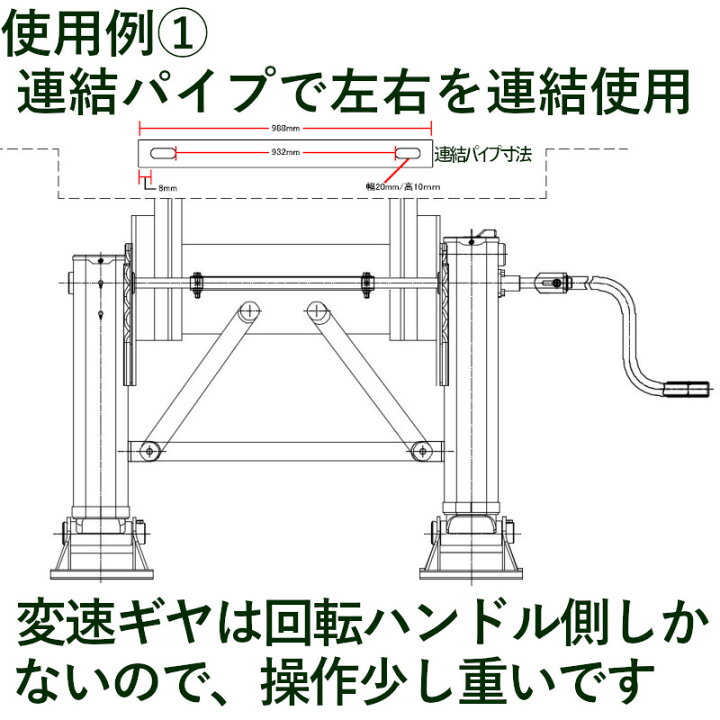 楽天市場】トレーラ補助脚 トレーラー用補助脚 ストローク480mm 手動式 