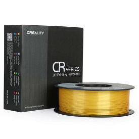 3Dプリンター CR-シルク フィラメント ゴールド色 Creality社 Enderシリーズ純正 直径1.75mm 3Dプリンター用 家庭用 業務用 シルクフィラメント 市場99％以上のFDM式3Dプリンターに対応可能