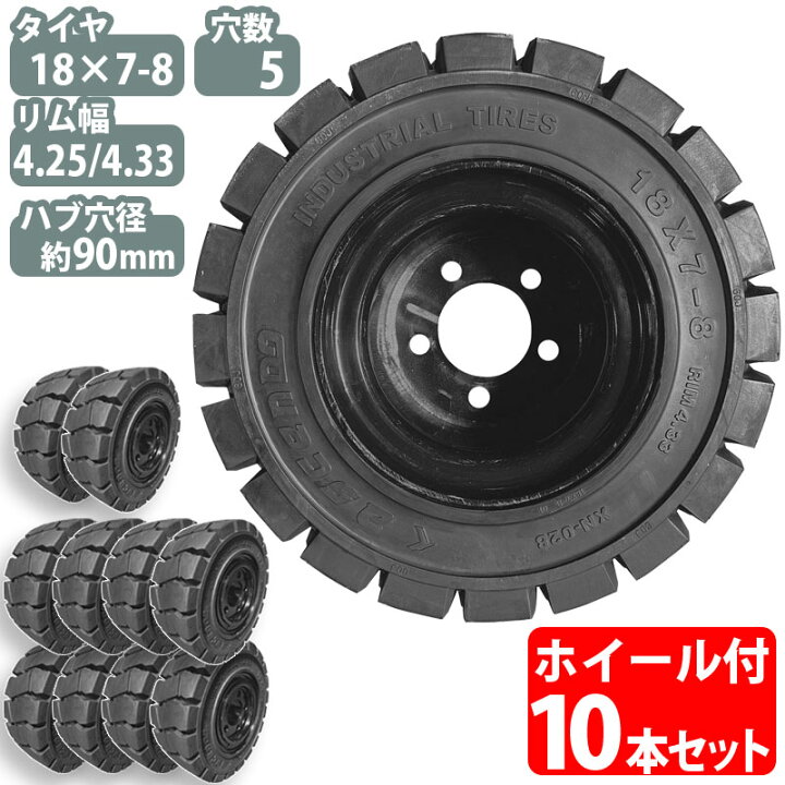 楽天市場】フォークリフト タイヤ 新品 フォークリフト ノーパンク 