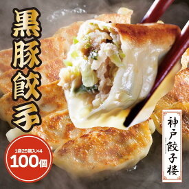 黒豚餃子 100個 25個入り4袋 九州産黒豚 青森県産にんにく使用 九州産黒豚 国産 黒豚餃子 冷凍食品 送料無料 ギフト 簡単調理 グルメ 餃子 冷凍餃子 惣菜 gyoza
