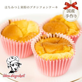 犬 おやつ 無添加 【はちみつと米粉のプチシフォンケーキ】 犬用 ケーキ パン カップケーキ シフォンケーキ 犬のおやつ 誕生日 プレゼント スイーツ 手作り 米粉 豆乳
