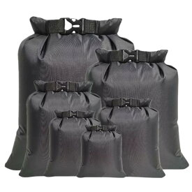 ideamall ドライバッグ スタッフ ビーチバッグ サック 大容量 防水 6サイズセット ブラック