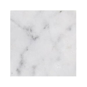 ideamall 大理石 プレート コースター 小物置き トレー 多機能 おしゃれ 10cm (ホワイト, スクエア)