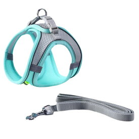 ideamall うさぎ ハーネス フェレット ハムスター 小動物 リード 軽量 メッシュ素材 リード付き