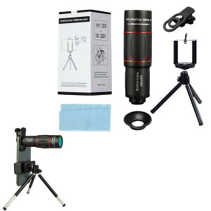 ideamall 望遠レンズ スマホ 望遠カメラ 単眼望遠鏡 外付け 高倍率 スマホレンズ 18倍