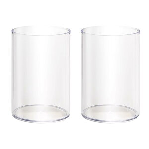 ideamall ペン立て アクリル製 ペン入れ シンプル ペンスタンド 小物入れ 2個セット