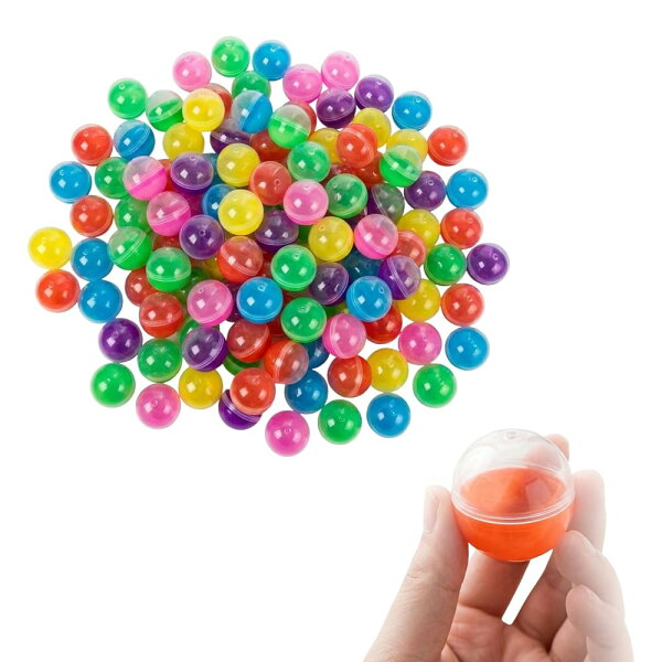 【店内全品15%OFFクーポンあり】 空カプセル ガチャガャ カプセルトイ カプセル 100個セット 45mm (カラフル)