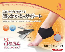 ソックス　かかとつるん　【メール便】1000円 ぽっきり　期間限定　サポート　お風呂上り　リラックス　保湿　保温　チタンコーティング マラソンのポイントに