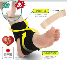 サポーター　Dr.PRO 簡単装着 足首サポーター　片足1枚入り　固定　簡単装着　テーピング　安定感　しっかり　歩ける　吸水速乾　抗菌防臭加工　男女兼用