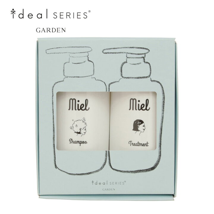 楽天市場 送料無料 ヘアケア ギフトセット Miel シャンプー トリートメント セット 美容室 ヘア サロン ヘアケアセット プレゼント Garden Ideal Series Miel ギフトセット ミエルシャンプー トリートメントセット サロンシャンプー ギフト コスメ 女性
