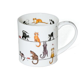 ダヌーン マグ ORKNEY 電線で待ち合わせだニャン LIVE WIRES CAT Dunoon Mug 【正規販売代理店 マグカップ ギフト 結婚祝い プレゼント 贈り物 父の日】【食器 カトラリー】【ギフト】