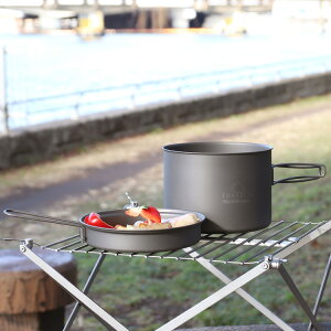 g[NX |bg{tCpZbg 1600ml CKW-1600 Titanium Pot + Pan TOAKS ytCp |bg AEghA Cook Set H Mtg j v[g  蕨 HZbg MtgZbg L