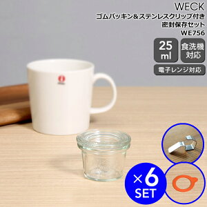 EFbN ۑZbg [hVFCv KXLjX^[ 25ml WE756 6  SpbL WE025 6  XeXNbv 12 WECK Mold yEFbNr ۑr ϔM dqWΉ 