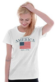 アメリカン プライド レディス Tシャツ USA フラッグ 国旗 American Pride Ladies T Shirt United States Of America Flag USA