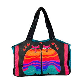 キャンバス トートバッグ ローレルバーチ LAUREL BURCH ネコのデザイン お買い物バッグ ネコ好き LB450