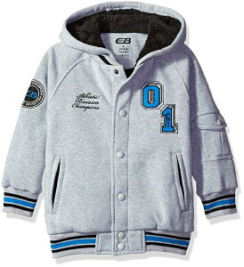 CB Sport {[CY AE^[ WPbg t[ht TCY8 (120~130) Boys' Sherpa Varsity Patch Hoodie With Pockets
