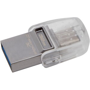 USB [J[h LOXg Kingston 32GB USB3.0/3.1 f[^gx[ microDuo 3C DTDUO3C/32GB