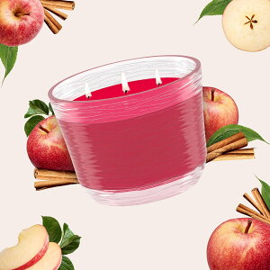 O[h lC Lh y^ 3cz ^Lh AbvpC Vi icO  A}Lh  Glade Jar Candle Apple Cinnamon 3Wick 6.8oz A CO tOX