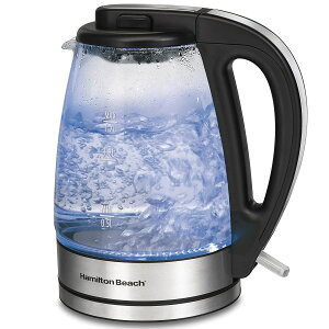 dCPg R[hX lC Hamilton Beach n~gr[` 1.7L LED KX 40864 dC|bg Glass Electric Kettle A CO v[g