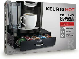 Keurig Kカップ専用 カプセルホルダー USA直輸入 コーヒーメーカー下部収納 カプセルホルダー 35個収納可能（カプセル別売り） Kカップ収納 引き出し