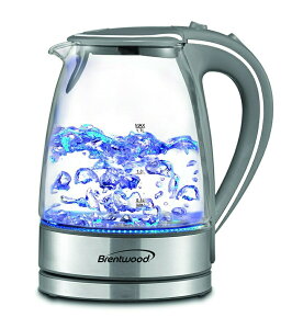 dCPg R[hX lC KXLED Brentwood ugEbh KT-1900W 1.7-Liter Glass Electric Kettle Lb` Ɠd A CO v[g