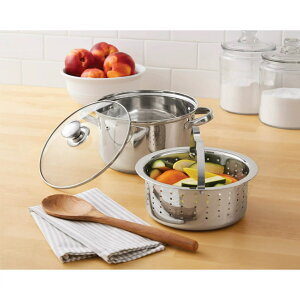 XeX X`[}[Zbg œ  Lv AEghA Mainstays Stainless Steel 3.8L Steamer Set  lC A Lb` G  XeCz[ LvLb`