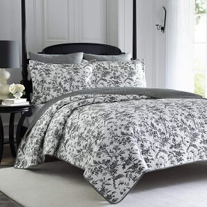 Laura Ashley [AVCyNC[zAmberley Cotton Quilt Set ubNt[ xbhLgZbg }`Jo[ Lg Q xbhJo[ sP[X Jo[2 xbhLg s[Jo