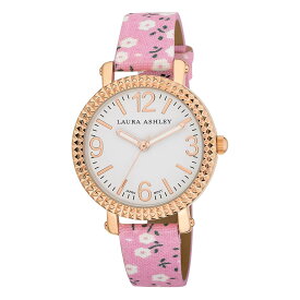 レディースウオッチ ローラアシュレイ 腕時計 花柄バンド プレゼント Laura Ashley Women's LA31005PK Analog Display Japanese Quartz Pink Watch