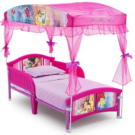 ベビーベッド Disney ディズニー プリンセス キャノピー付き 幼児用ベッド Delta Children Canopy Toddler Bed組み立て式 子供用ベッド
