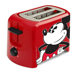 ディズニー トースター ポップアップトースター ミッキーマウス Disney DCM-21 Mickey Mouse 2 Slice Toaster Red/Blac