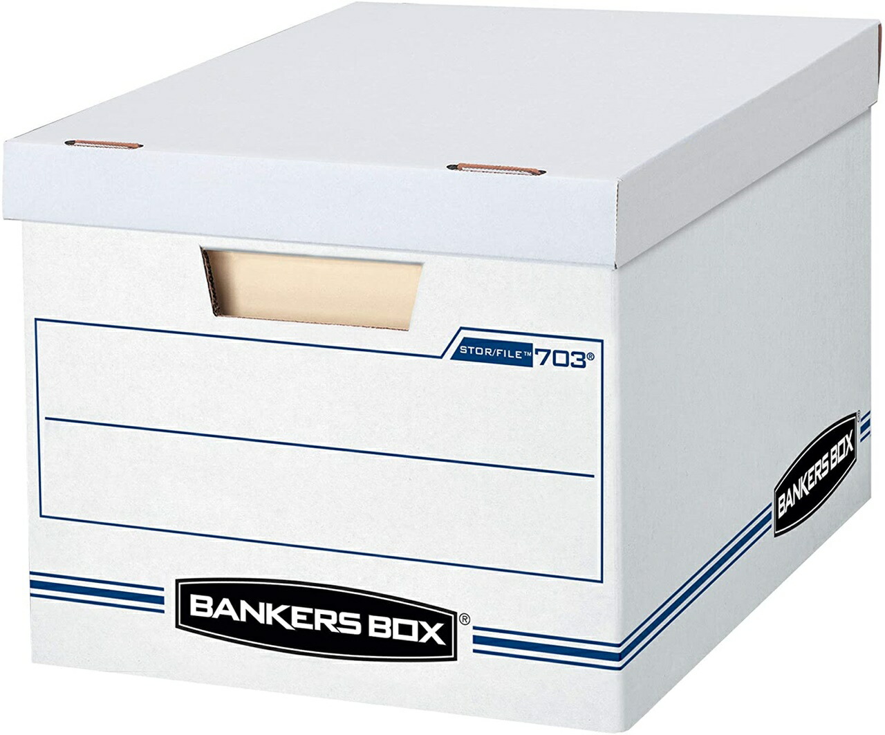 USA直輸入品 Brand: Bankers Box 書類の保管や小物の整理に 収納ボックスの定番 バンカーズボックス 6個セット 収納ボックス Box製 30.5cm×25.4cm×38cm 往復送料無料 梱包 出し入れ簡単なフタ式 丈夫なつくり 片付け 人気デザイナー おしゃれ ダンボール素材 シンプル 引っ越し 703ボックス