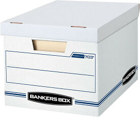 バンカーズボックス 5個セット 収納ボックス Bankers Box製 703ボックス 30.5cm×25.4cm×38cm 出し入れ簡単なフタ式 ダンボール素材 丈夫なつくり シンプル おしゃれ 梱包 引っ越し 片付け