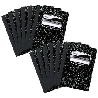 ミードMeadブラックマーブルコンポジションブック2冊セット輸入ノートカレッジルール100シート輸入文具