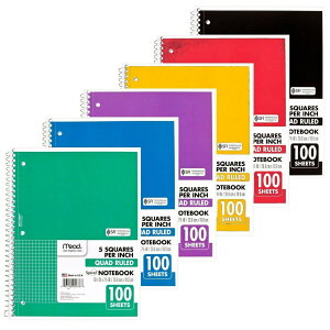 m[g Om[g ~[h pr XPb` fUC ~[h m[g Ot iq͗l  XNGA[ A Mead Quad Ruled Notebook g₷lC