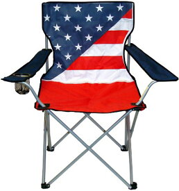 折りたたみチェアー 海に山に 椅子 チェアー ブルー レッドの星条旗 模様 Northwest Territory USA Folding Chair with Carry Bag おしゃれ 災害 停電 快適 地震
