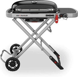 weber (ウエーバー) トラベラー ポータブル プロパン ガス グリル プロパン ガス バーベキューグリル Weber Traveler Portable Propane Gas Grill Black