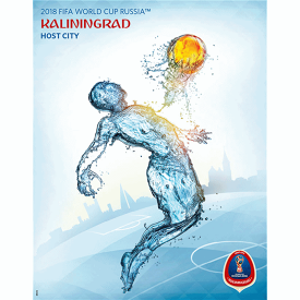 ポスター サッカー ワールドカップ ロシア オフィシャルポスター カリーニングラード 2018 FIFA World Cup Russia Kaliningrad Poster