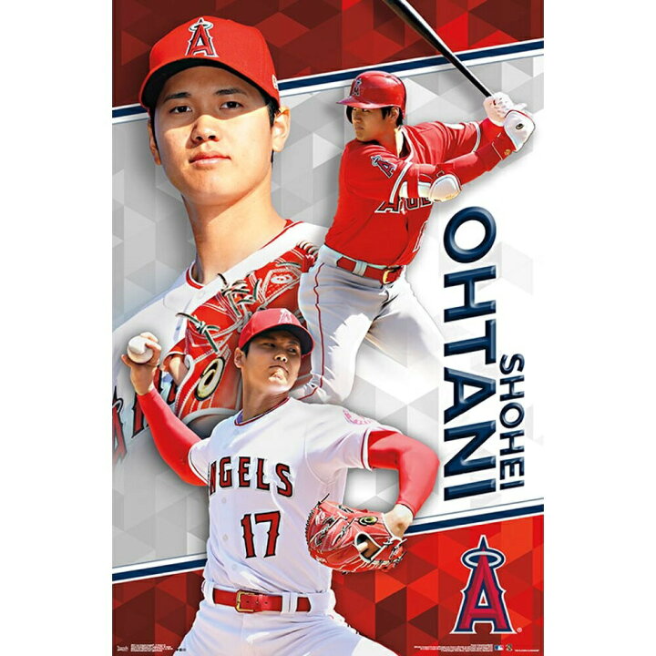 楽天市場 夏休みクーポン発行中 ポスター 大谷翔平 Mlb オフィシャルライセンス ロサンゼルスエンゼルス インテリア メジャーリーグ アナハイム アメリカ直輸入雑貨専門店