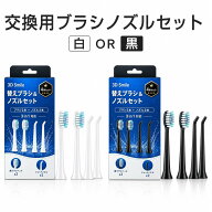 【交換用】3D Smile 3in1音波歯ブラシ＆ジェットウォッシャー交換用ブラシヘド3本 or ノズル3本 EC
