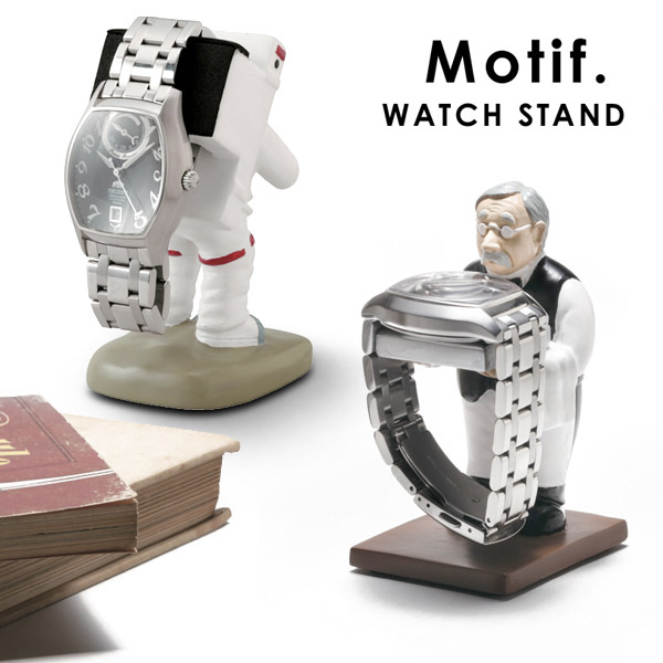 卓上時計にもなるカワイイ腕時計スタンド 腕時計 スタンド 保証 Motif おすすめ WATCH STAND セトクラフト ディスプレイ インテリア 腕時計スタンド 収納ケース ギフトあす楽 台座